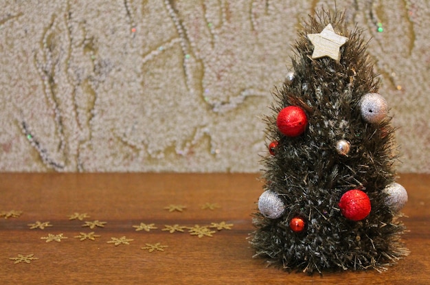 decorative tree with Christmas decorations