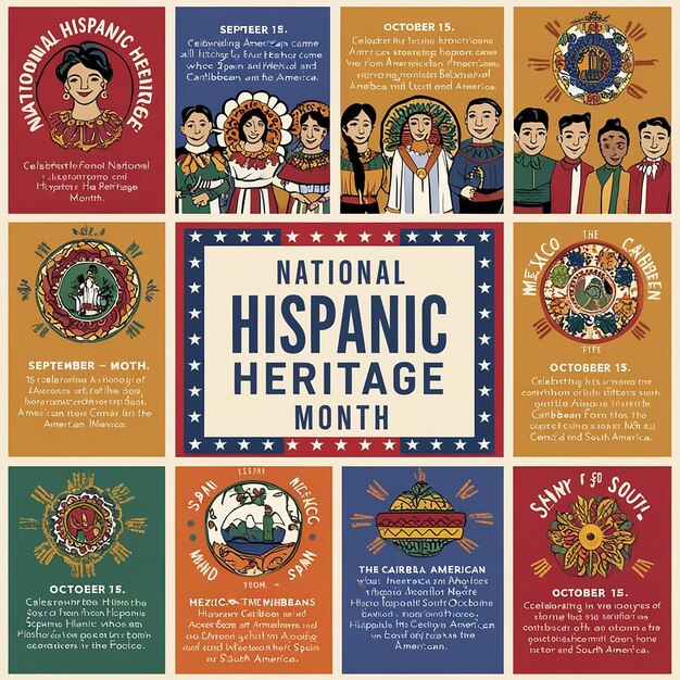 Photo a deep dive into the vibrant tapestry of hispanic heritage