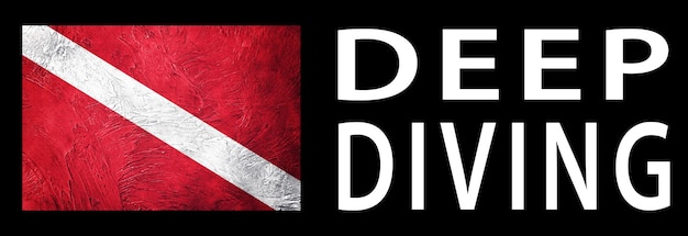 Deep Diving Diver Down Flag Scuba flag