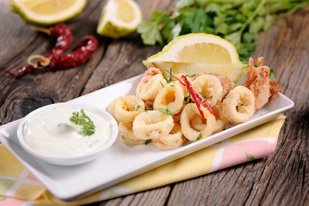 Deep Fried Calamari Rings