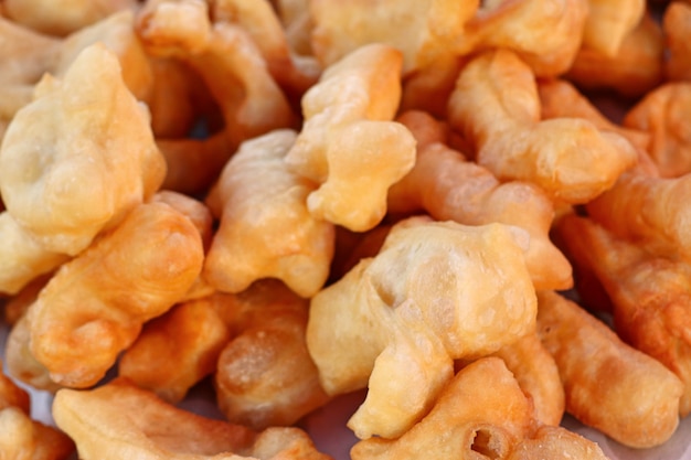 Deep-fried dough stick at market