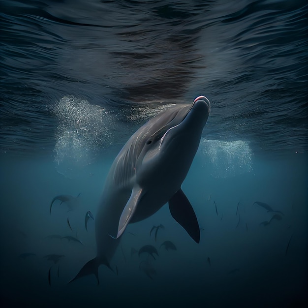 Deep Sea Dolphin wide Range Photography