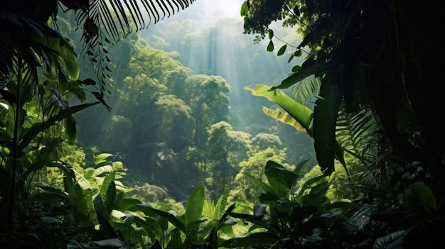 Photo deep tropical jungles