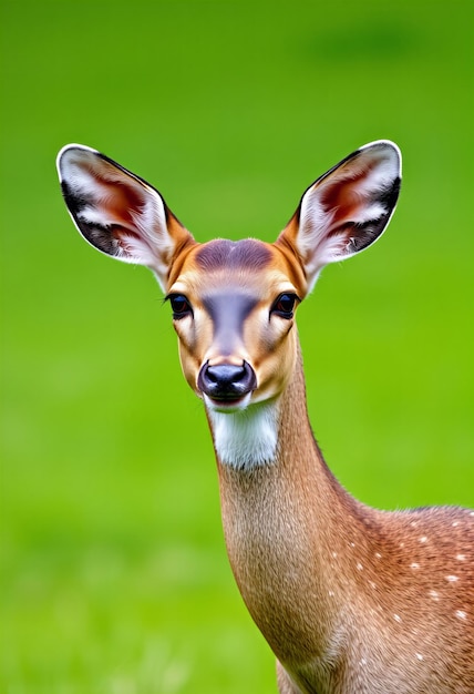 Photo a deer head with an ear tag that says antelope