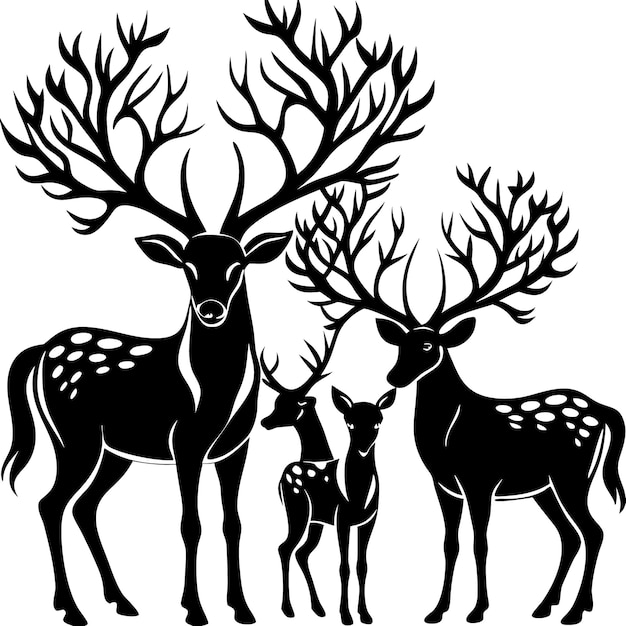 a deer with antlers and antlers is shown with a deer