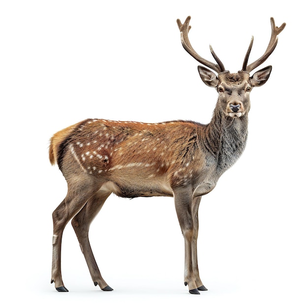 a deer with antlers on its head is shown