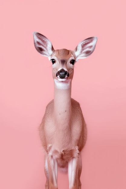 A deer with large ears