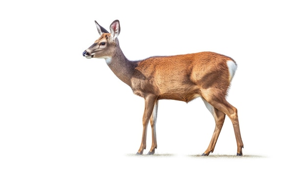 A deer with a white background