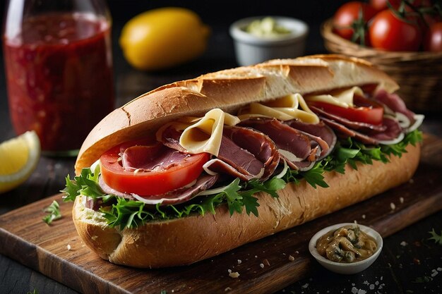 Default Antipasto sub with Italian meats