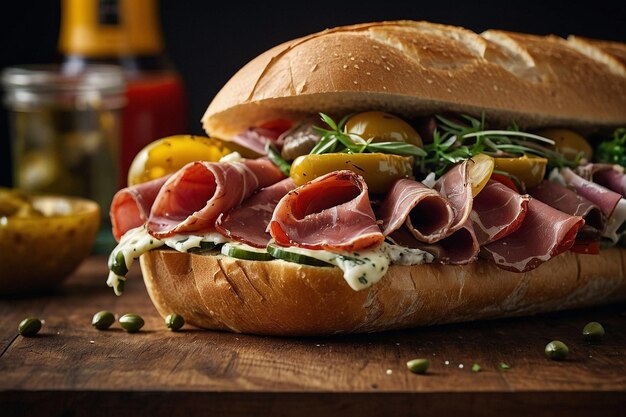 Default Antipasto sub with Italian meats