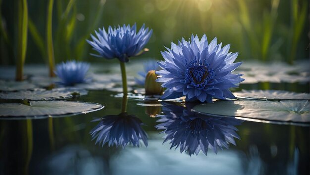 Default Beautiful Cornflowers Lotus water plant with