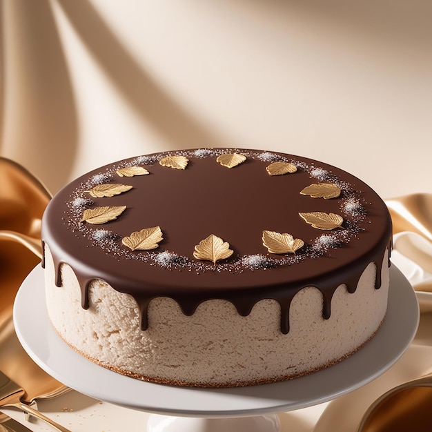 Default beautiful photorealistic cake of an circular