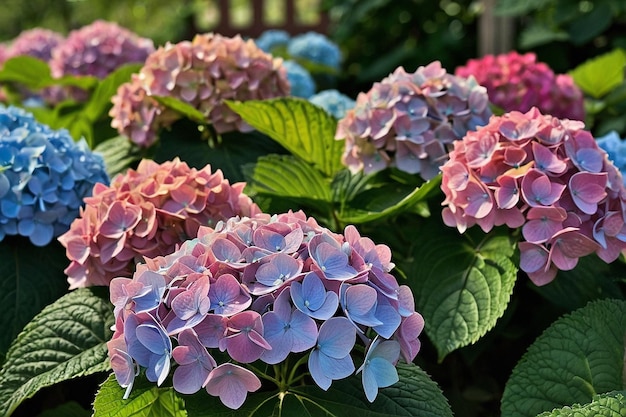 Default Blooming hydrangeas