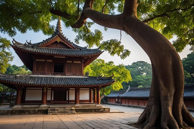 Default Bodhi tree with a pagoda in the background