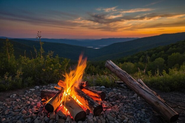 Default Campfire at sunset