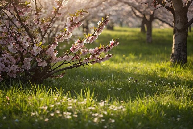 Default Cherry blossom with summer meadow