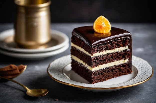 Default Chocolate cake with a vanilla filling