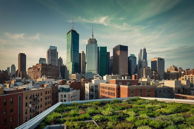 Default Cityscape with famous green rooftops