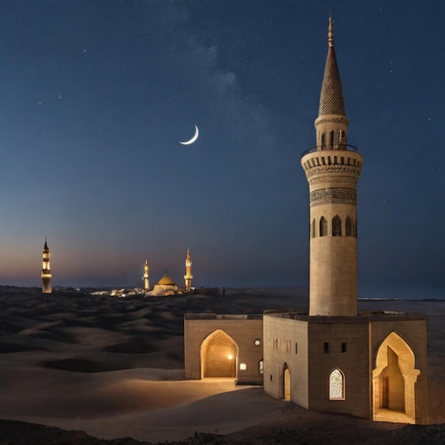 Default Crescent star and minaret Ramadan background Ramadan wallpaper