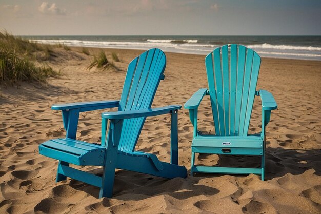 Default Empty beach chairs