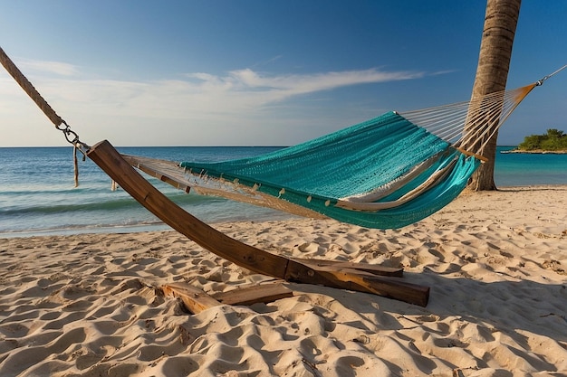 Default Empty hammock on the beach