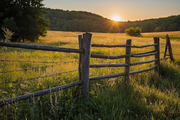 Default Fence in a meadow