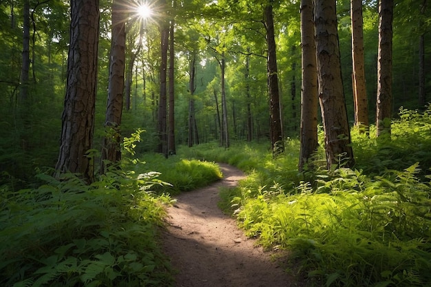 Default Forest trail in summer