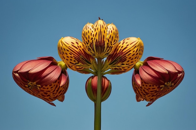 Photo default fritillaria with a plane symmetry