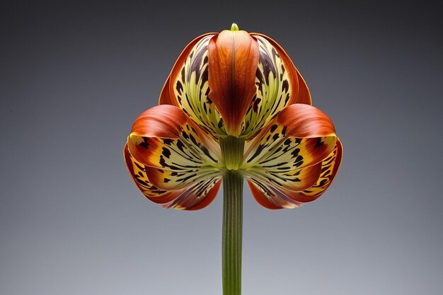 Photo default fritillaria with a rotational symmetry