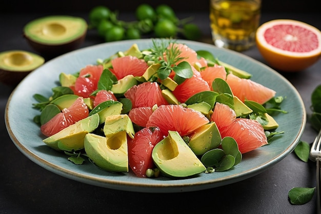 Default Grapefruit and avocado salad