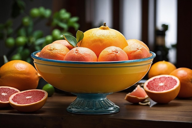 Default Grapefruit in a citrusthemed centerpiece