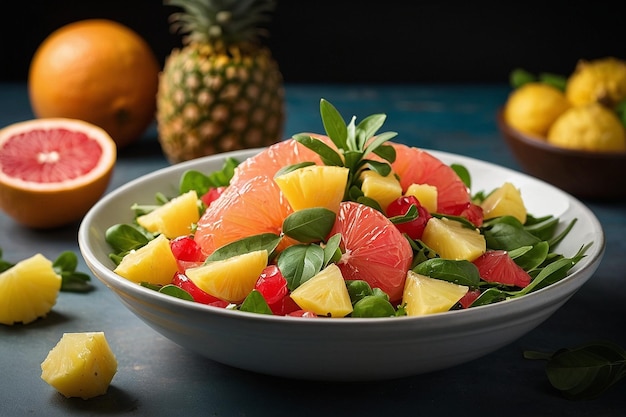 Default Grapefruit and pineapple salad