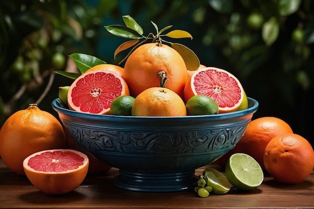 Default Grapefruit in a tropical fruit arrangement