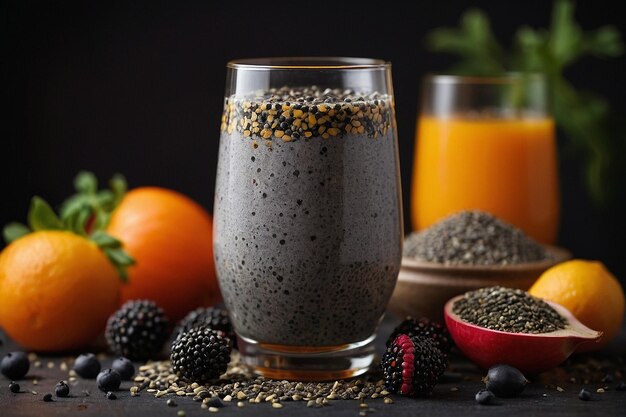 Photo default juice with chia seeds