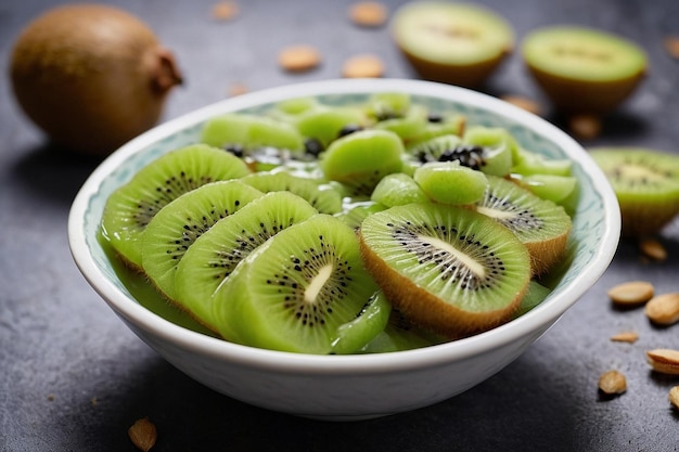 Default Kiwi slices in yogurt