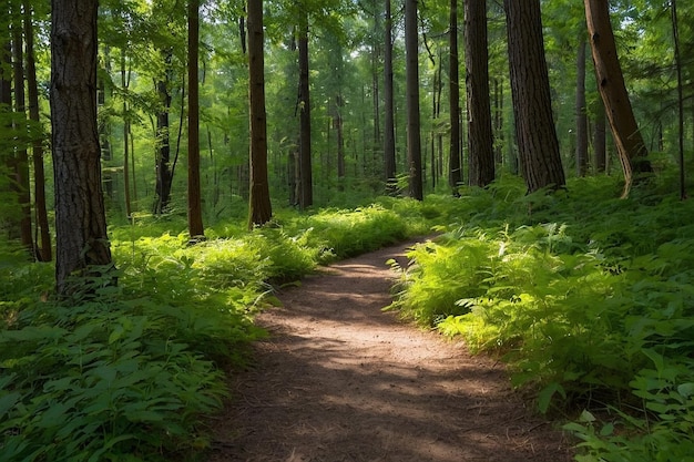 Default Path through a summer forest