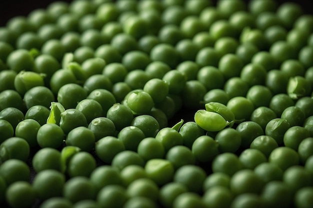 Default Peas arranged in a circular pattern