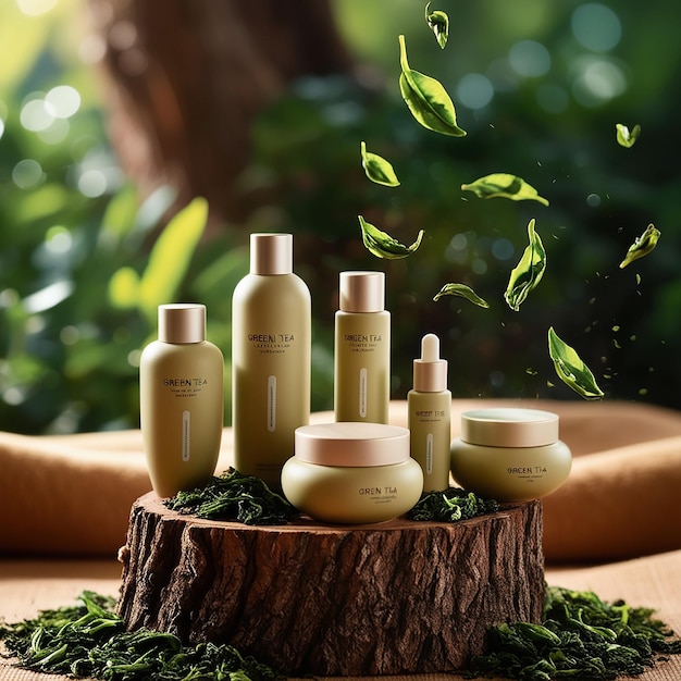 Default A Serene and Earthy Green Tea Skincare Ad