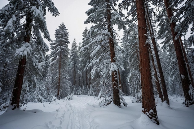 Default Snowcovered spruce forest