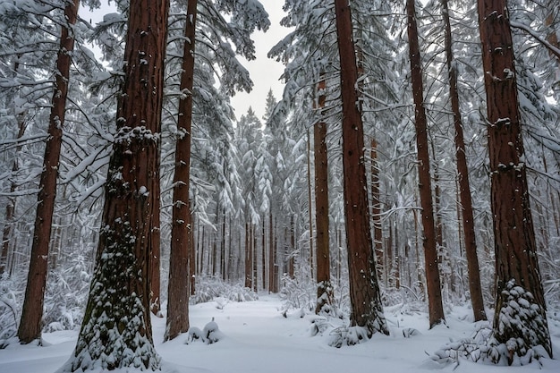 Default Snowcovered spruce forest