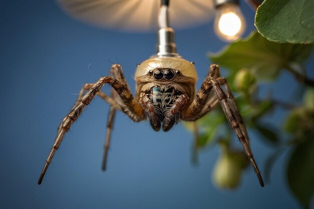 Default Spider on a garden ceiling light