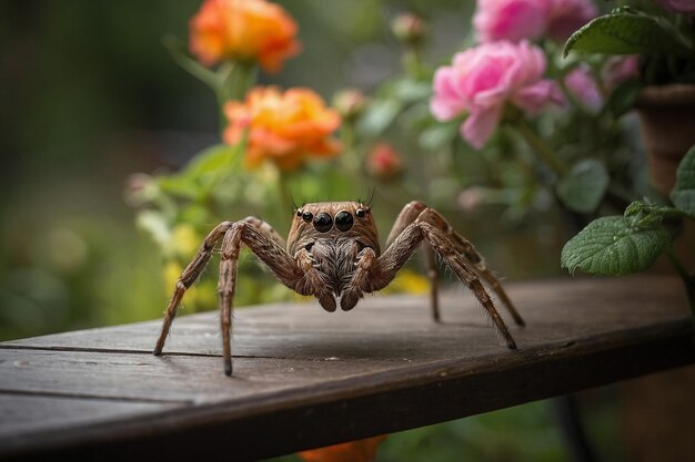 Default Spider on a garden swing