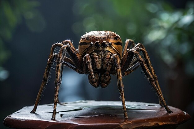 Default Spider on a sculpture