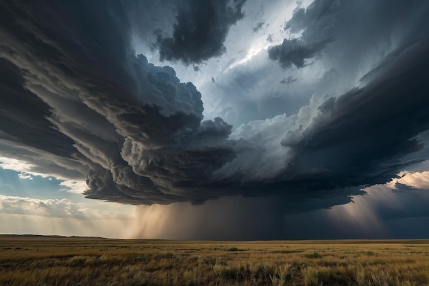 Default Storm clouds over a steppe