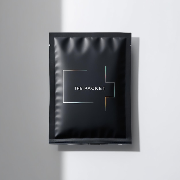 Photo default a stylized highcontrast black packet