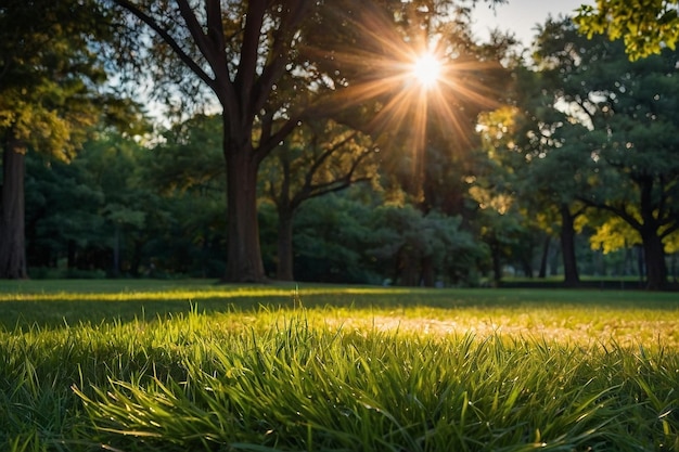 Default Sunburned grass in a park