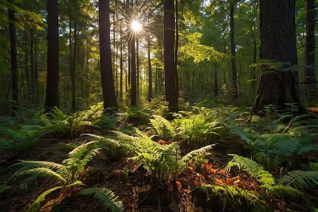 Default Sunlit forest floor