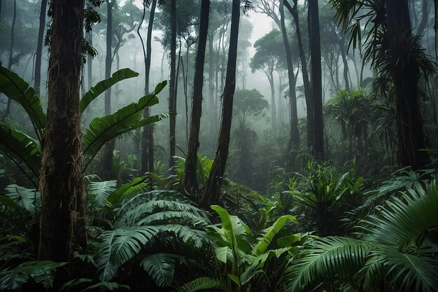 Default Tropical forest with mist