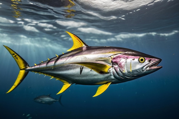 Photo default yellowfin tuna in ocean