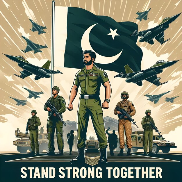 Photo defence day poster